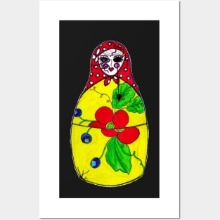 Matryoshka Creepy Nesting Doll Posters and Art